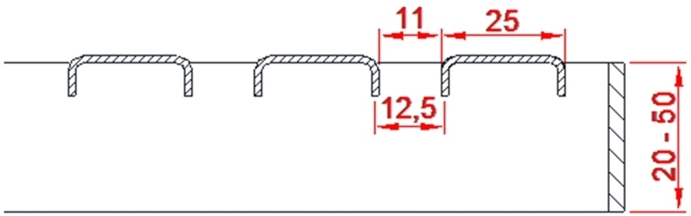 Bootsstegrost Masse- 250x250x20 mm feuerverzinkt-22-2525202.7