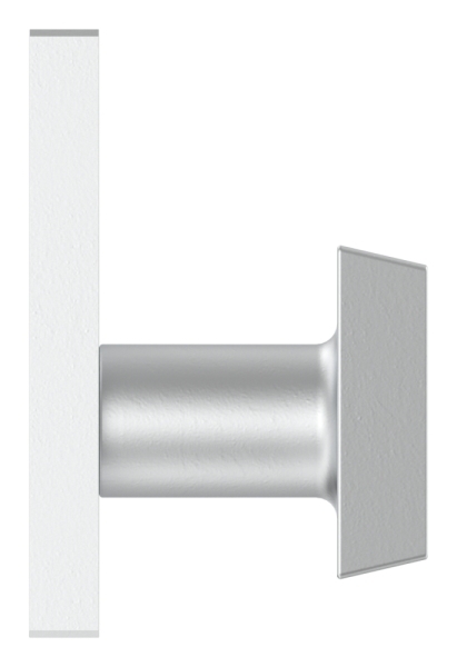 Alu-Tuerdruecker - quadratisch - fuer Schlosskaesten - Aluminium EV1-12-3052.6