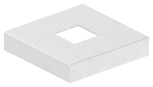 Abdeckrosette 129x129x25 mm fuer Vierkantrohr 40x40 mm V4A-11-2534.1