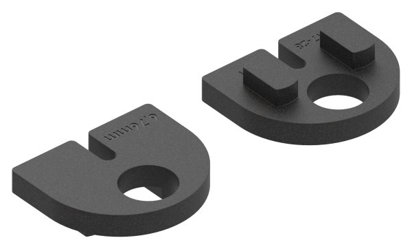 1 Paar Gummis zu Glasklemme 50x40x26 mm AbZ fuer 6-76 mm Glas VSG-10-2107.0ABZ