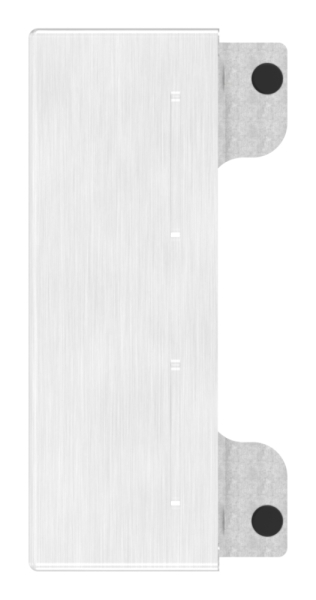 Gegenkasten Edelstahl V2A eckig fuer 72 mm Abstand- 30 mm Schlosskasten zum Anschweissen-88-1159301-240.30