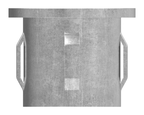 Stahlstopfen flach - mit M8 - fuer Rundrohr Ø 33-7x2-5-2-9 mm - Stahl S235JR- roh-30-2931.8