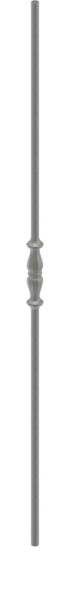 Zwischenstab - Laenge- 900 mm - Material- 12 mm - rund- gehaemmert - Stahl S235JR- roh-30-1111.8