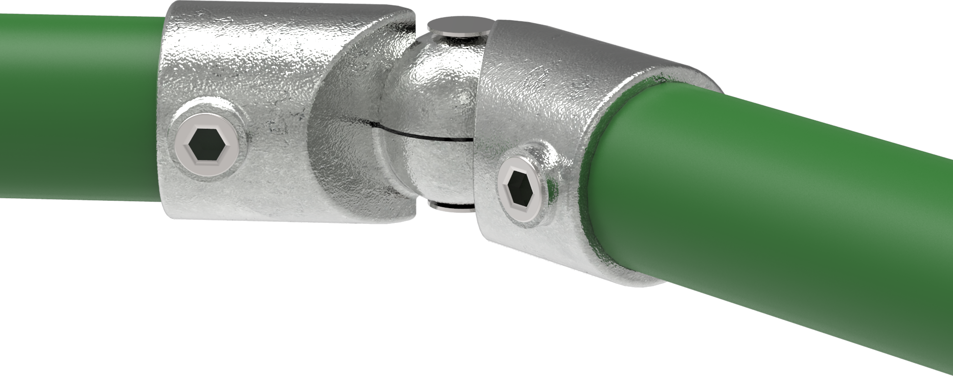 Rohrverbinder - Eckstueck verstellbar - 125H - 33-7 mm - 48-3 mm - 1- - 1 1-2- - Feuerverzinkt u. Elektrogalvanisiert-125H