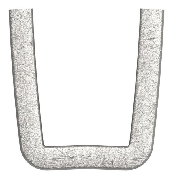 Bund - 100 Stueck - Material- 16x4 mm - Innenmass- 14x23 mm - Stahl -Roh- S235JR-30-6713-100.8