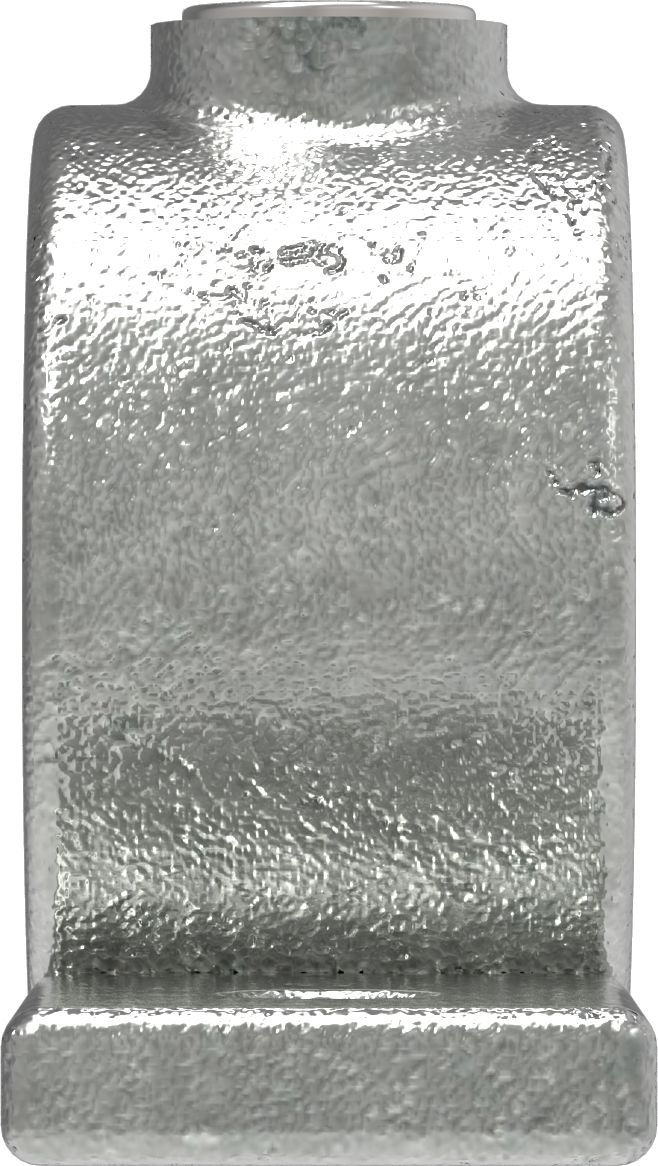 Rohrverbinder Befestigungsring mit Flansch 2 Bohrungen Ø 33-7 mm -1- - Temperguss verzinkt - 198B34-198B34