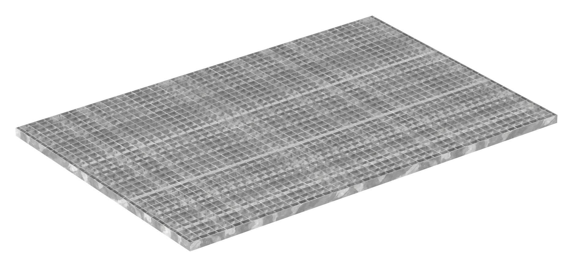 Industrie-Gitterrost - Masse- 1000x1500 mm; 30-30 mm; 30-2 mm - S235JR -St37-2- im Vollbad feuerverzinkt-21-10015030302.7