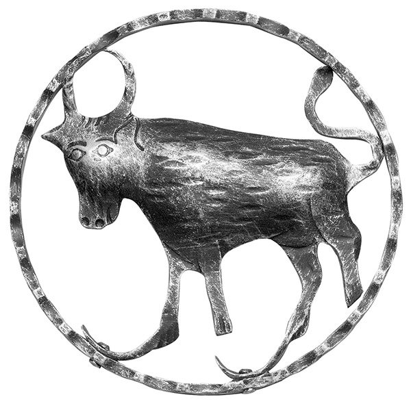 Sternzeichen Stier - Ø 200x5 mm - Stahl S235JR- roh-30-3179.8