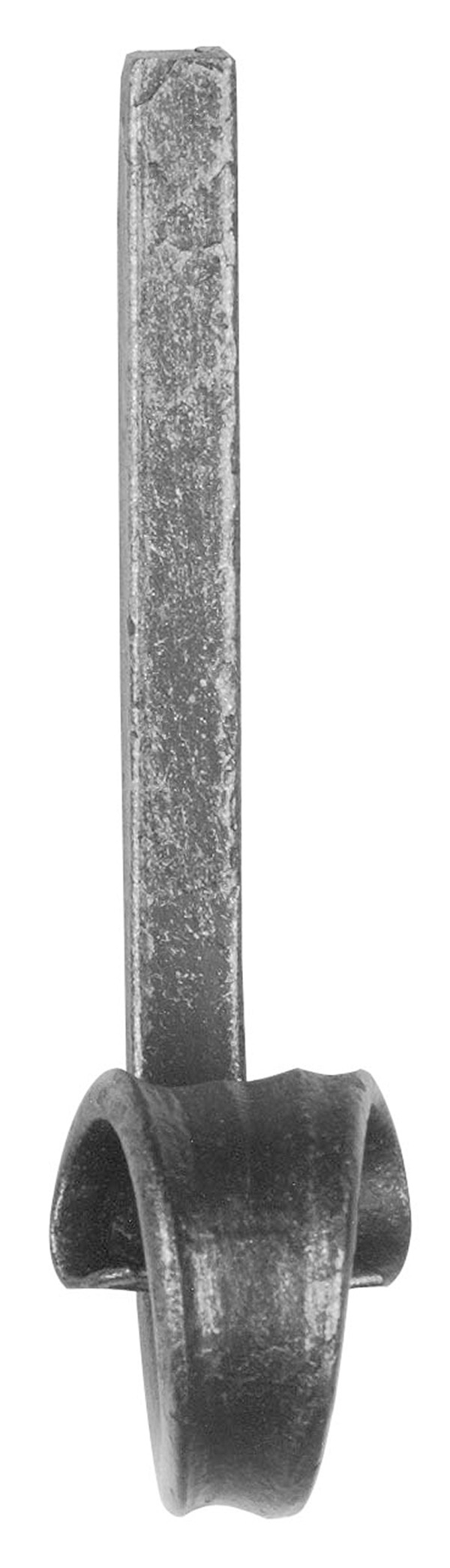 Zaunspitze - Hoehe- 160 mm - Material- 12x12 mm - Stahl S235JR- roh-30-2527.8