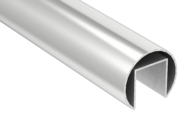 Nutrohr Masse- Ø 48-3x1-5 mm mit Nut- 27x30 mm Laenge- 6000 mm V2A Edelstahl-12-2021.4