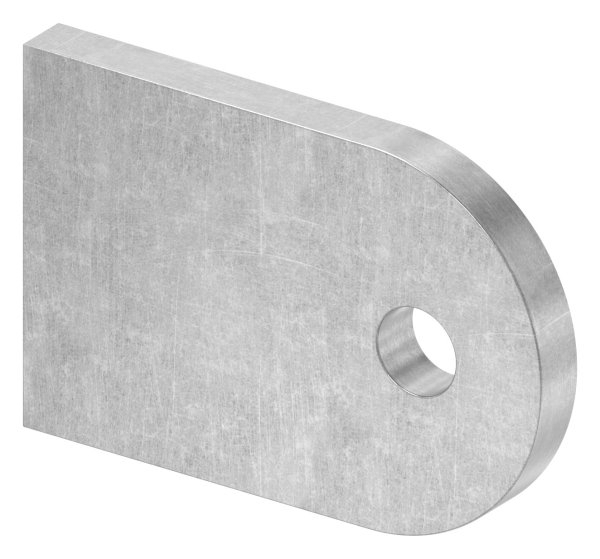 Anschweisslasche Stahl S235JR 60 x 40 x 6 mm mit Rundloch Ø 9 mm-88-1154110-ST.L