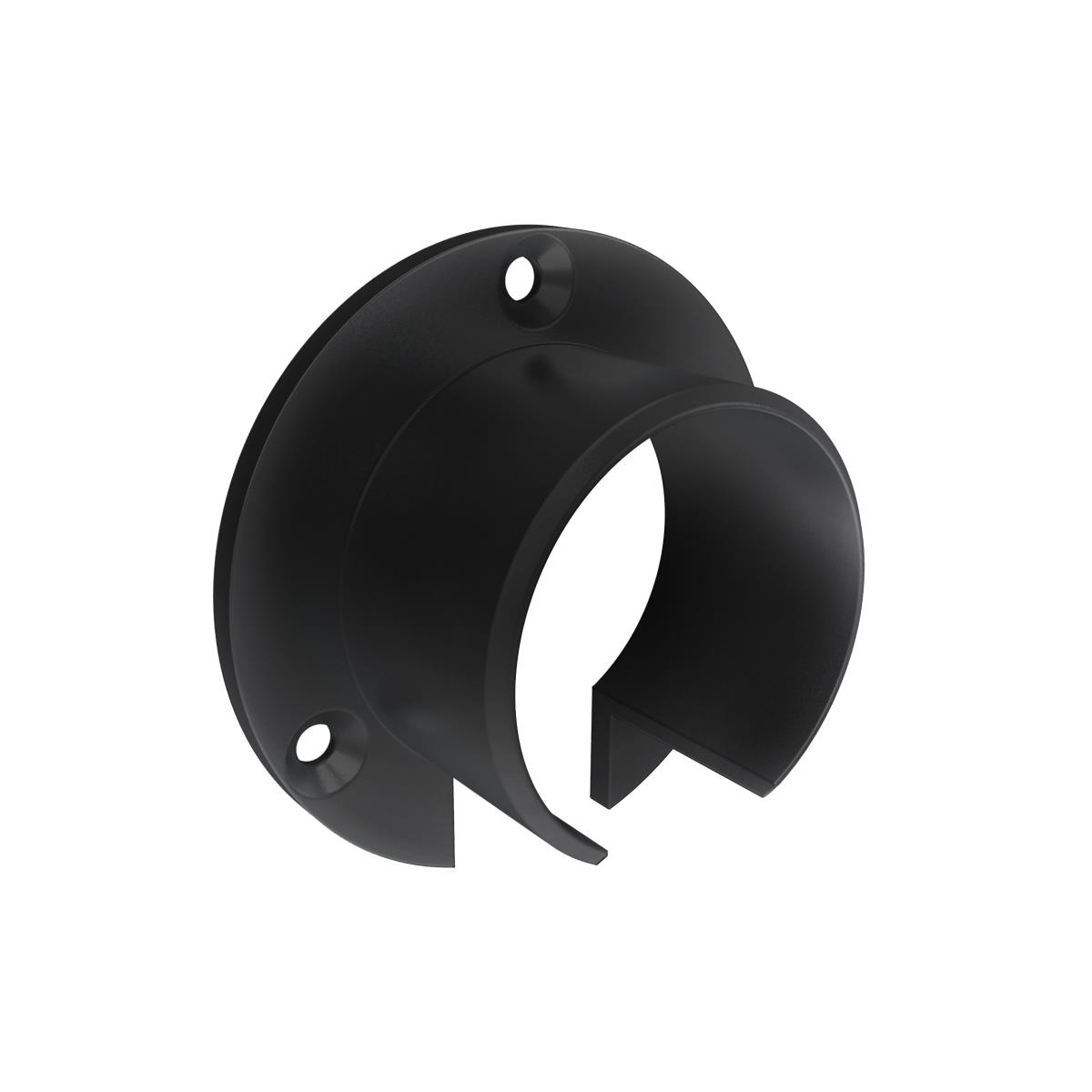 Glasflansch Aluminium schwarz eloxiert Ø 50 mm fuer LED-Beleuchtung-89-11AL6505050LEDSEB-A.4