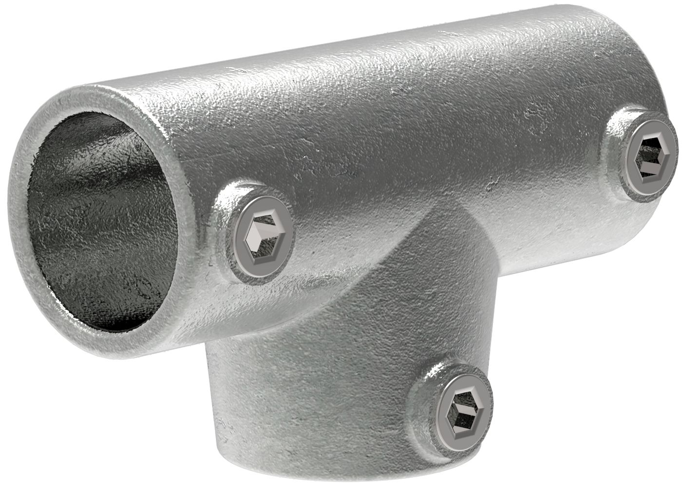 Rohrverbinder - T-Stueck lang verstellbar 0-11° - 155B34 - 33-7 mm - 1- - Feuerverzinkt u. Elektrogalvanisiert-155B34