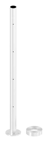 Gelaenderpfosten - fuer 4 Querstabhalter M6 - Laenge- 880 mm - V2A-14-0001.4
