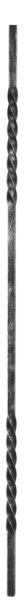 Zwischenstab Stahl roh 12x12 mm H- 1200 mm 2x gedreht-88-111101.120