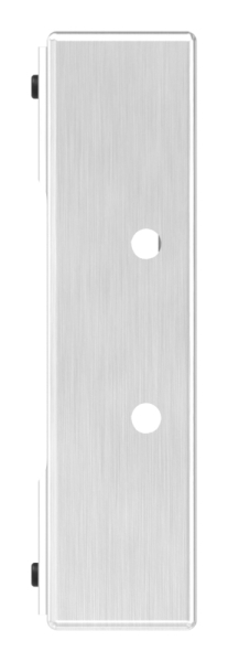 Edelstahlgegenkasten eckig V2A geschliffen Korn 240- 40 mm- Abstand 72 mm-88-1159300-240.40
