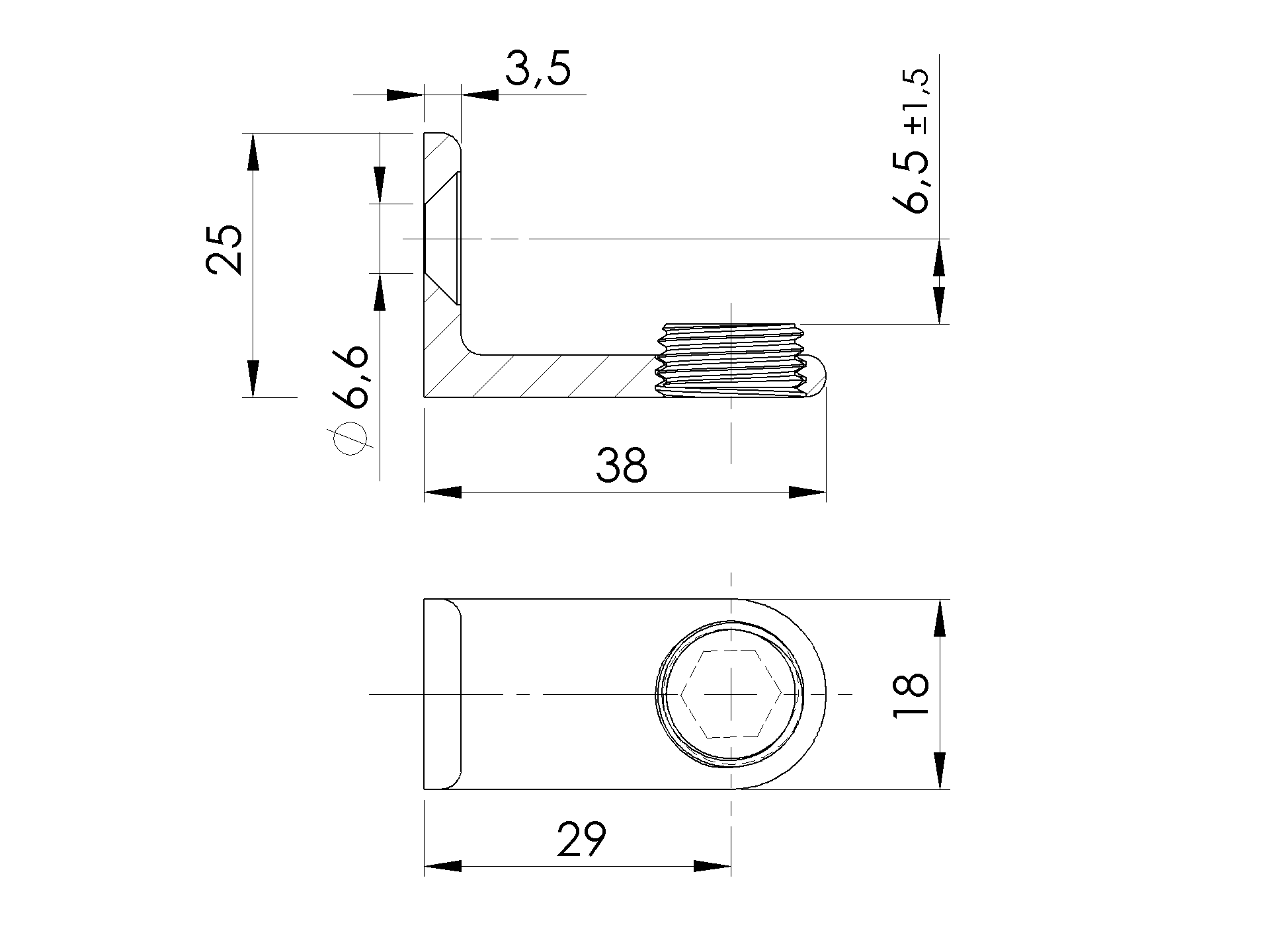 Abrutschsicherung V2A fuer Flachanschluss geschliffen-89-11A1003000-A.4