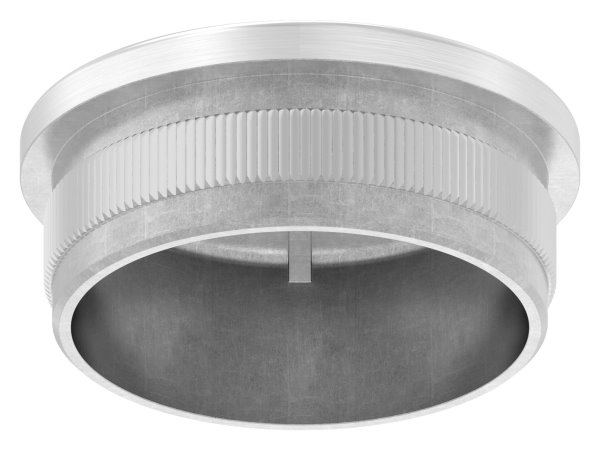 Einsteckkappe Edelstahl V2A fuer Rohr Ø 42-4x2-0 mm gewoelbt zum Einschlagen-11-5211.4