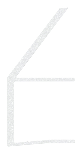 Regenrinne fuer Vordaecher- Glas 17-52mm- L=2400mm- E4-EV1-88-11VDE-RE-2400.17