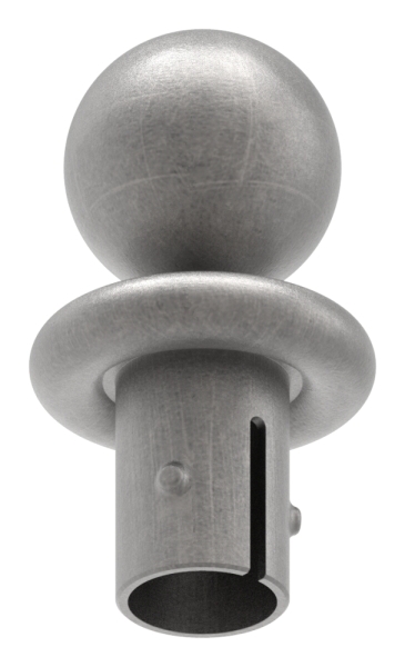 Kugelrohrknopf fuer Ø 33-7x2-5-2-9 mm - Stahl S235JR- roh-30-2800.8