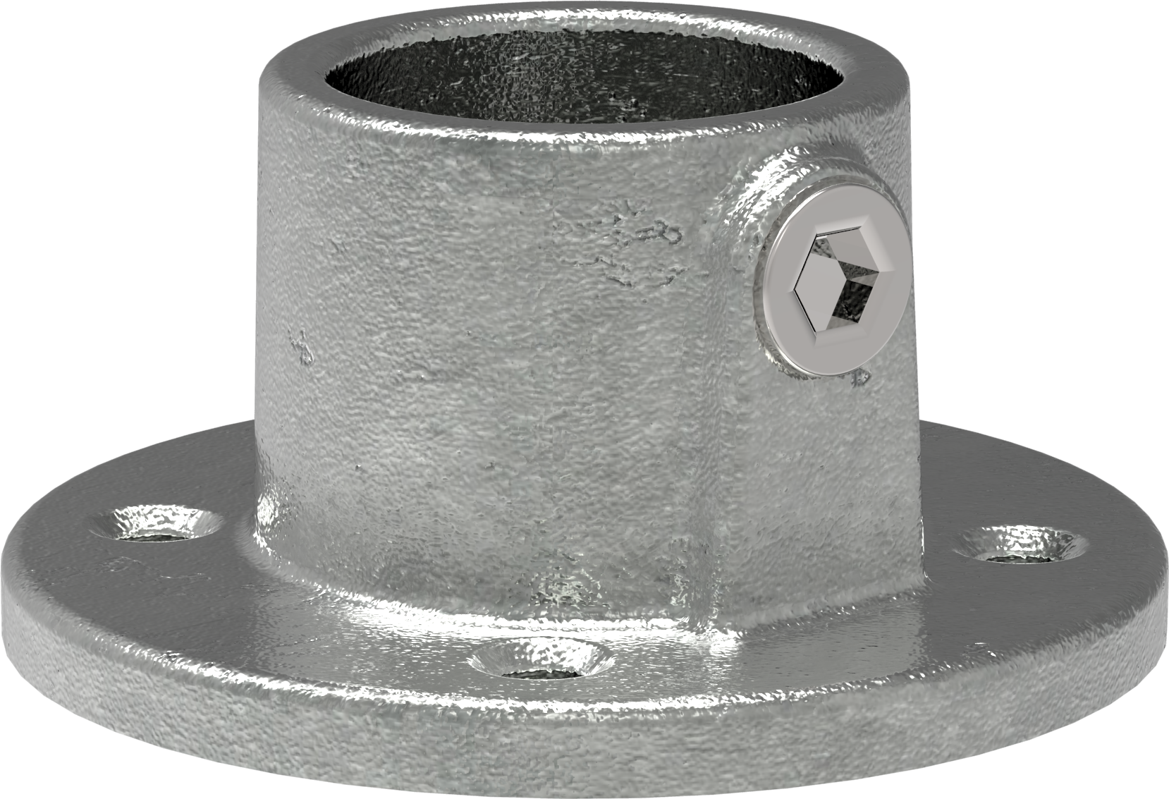 Rohrverbinder - Wandbefestigung rund - 131T21 - 21-3 mm - 1-2- - Feuerverzinkt u. Elektrogalvanisiert-131T21