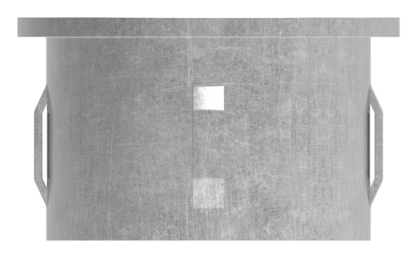 Stahlstopfen flach - fuer Rundrohr Ø 48-3x2-5-2-9 mm - Stahl S235JR- roh-30-2915.8