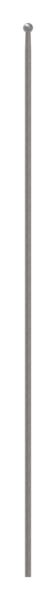 Zaunstab - Laenge- 1020 mm - Material Ø 12 mm - Kugel Ø 19 mm - Stahl S235JR- roh-30-1226.8
