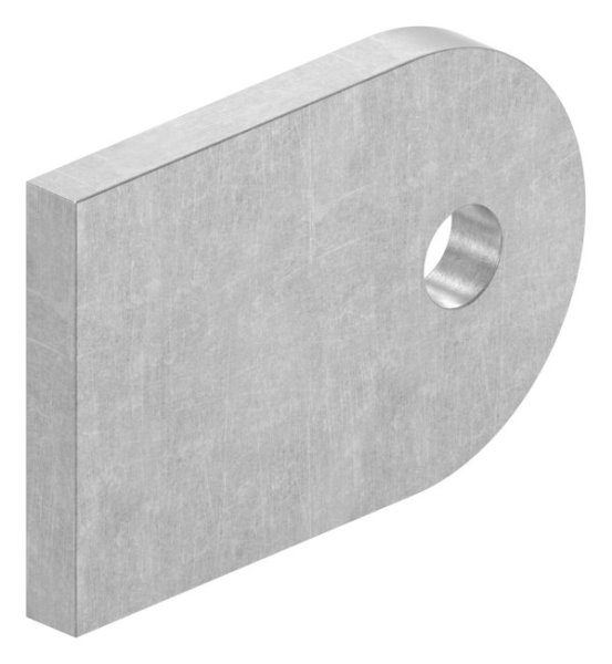 Anschweisslasche Stahl S235JR 60 x 40 x 6 mm mit Rundloch Ø 9 mm-88-1154110-ST.L