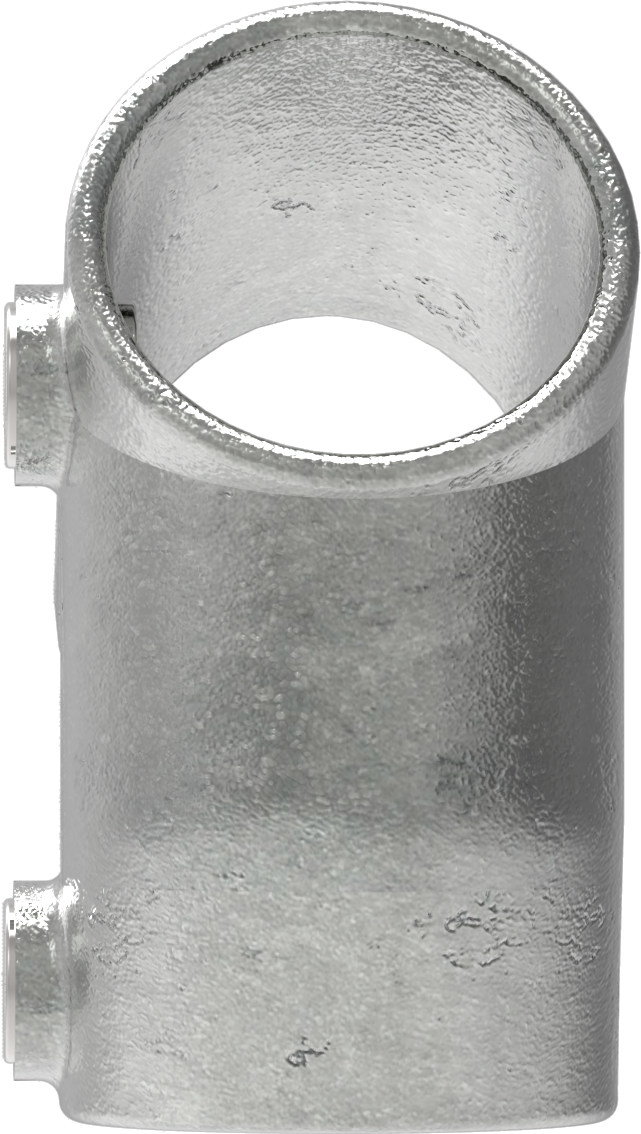 Rohrverbinder T-Stueck kurz 30-60° Ø 42-4 mm -1 1-4- - Temperguss verzinkt - 129C42-129C42