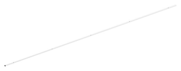 Laufschiene V2A Ø 25 x 2 mm- L 3600 mm fuer Glasschiebetueren mit 5x M8 Gewinde-88-1160840-240.3600