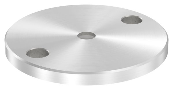Ankerplatte Edelstahl V2A Ø 100 x 8 mm geschliffen Korn 240 fuer Vordachsystem-88-1150640-240.PL