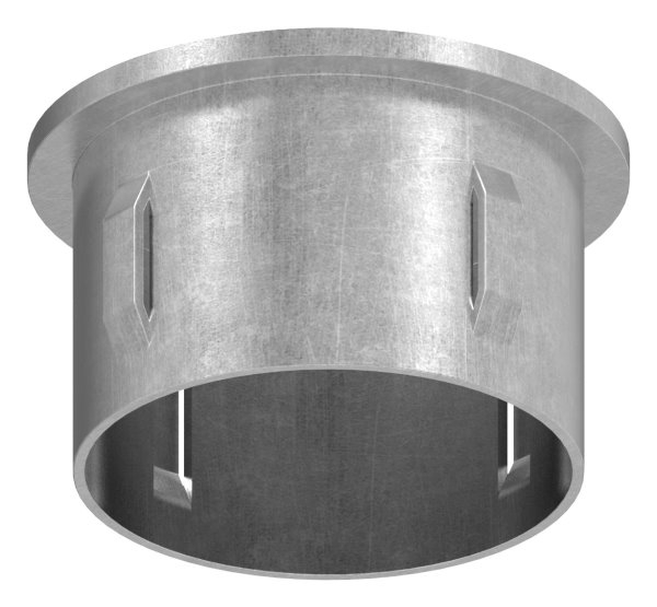 Stahlstopfen flach - fuer Rundrohr Ø 48-3x2-5-2-9 mm - Stahl S235JR- roh-30-2915.8