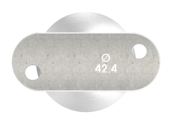 Handlaufstuetze aus einem Stueck mit Halteplatte V4A-11-3864.1