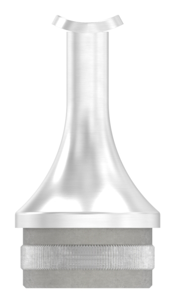 Stuetze mit Halteplatte fuer Rundrohr Ø 42-4 mm - Stopfen fuer 48-3x2-0 mm V2A-12-2152.4