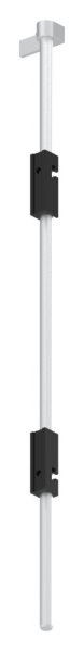 Bodenriegel XL mit zwei Befestigungen- Laenge 1000mm- zum Anschrauben- RAL 9005 schwarz-88-1156712-ALU.9005