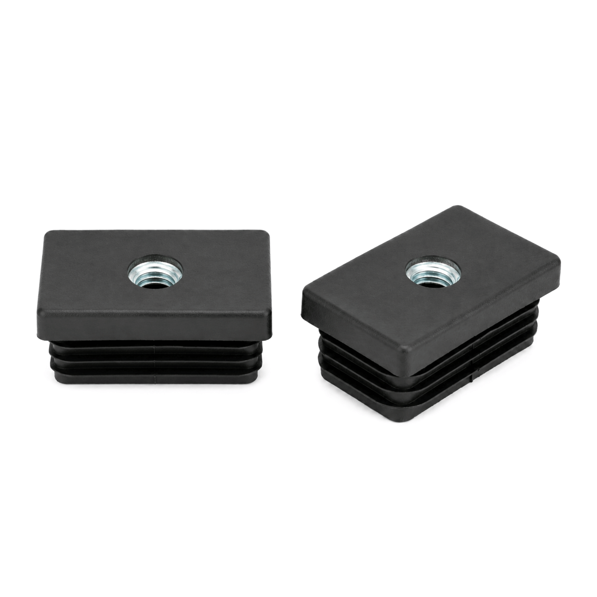 Einsteckbuchse Schwarz fuer Vierkantrohre mit Gewinde M8- M10-EINSTECKBUCHSE.VM8M10