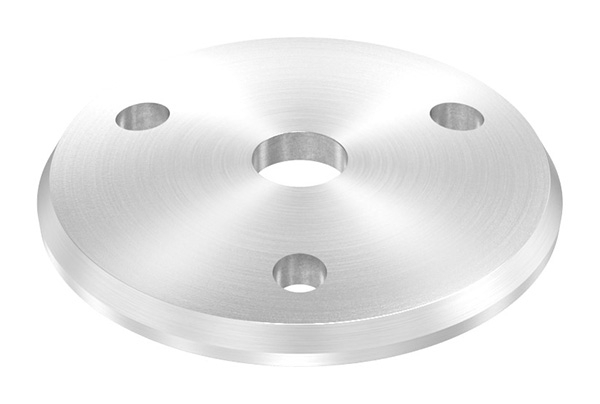 Ankerplatte Ø 58 x 4 mm gewoelbt mit Zentrierbohrung- Ø 10-5 mm V2A-11-2201.4