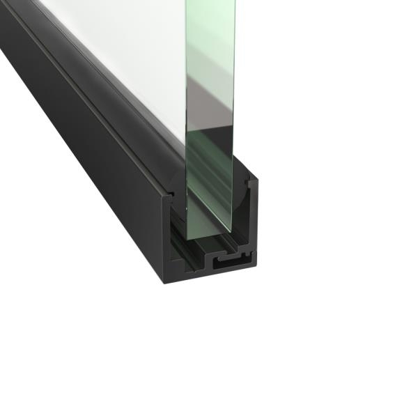 Verglasungsprofil U-Profil Aluminium 20 x 21 mm L=3000 mm schwarz fuer Glas 8-10 mm-89-11GSBLACKZP20X21NB-A.4