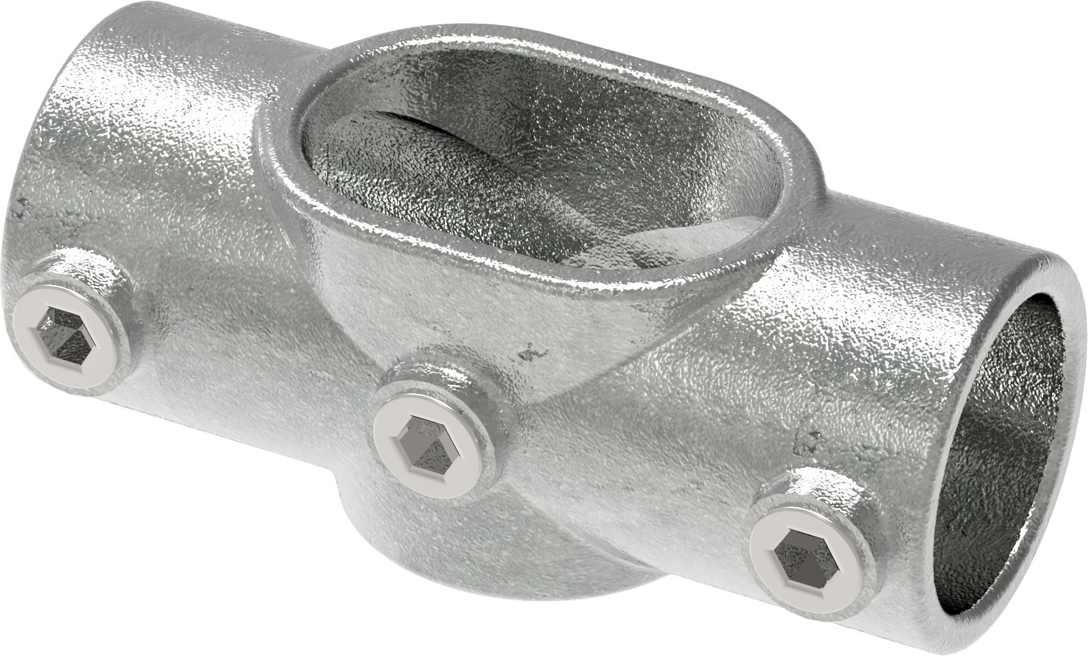 Rohrverbinder Kreuzstueck verstellbar 0-11° Ø 33-7 mm -1- - Temperguss verzinkt - 156B34-156B34