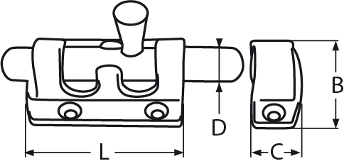 Schieberiegel Breite- 30 – 38 mm V4A- Verkauf in VPE-66-64-411.8413