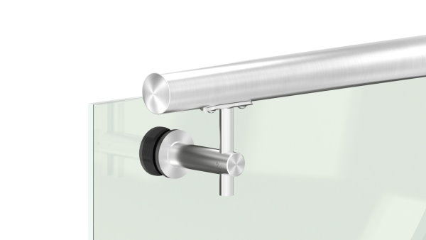Handlaufhalter V2A Anschluss 42-4 mm Wandabstand 82 mm fuer Glas Gelenk-11-2063.4