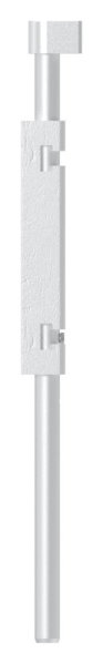 Bodenriegel mit Laenge 490mm- zum Anschrauben- blank-88-1156710-ALU.BL