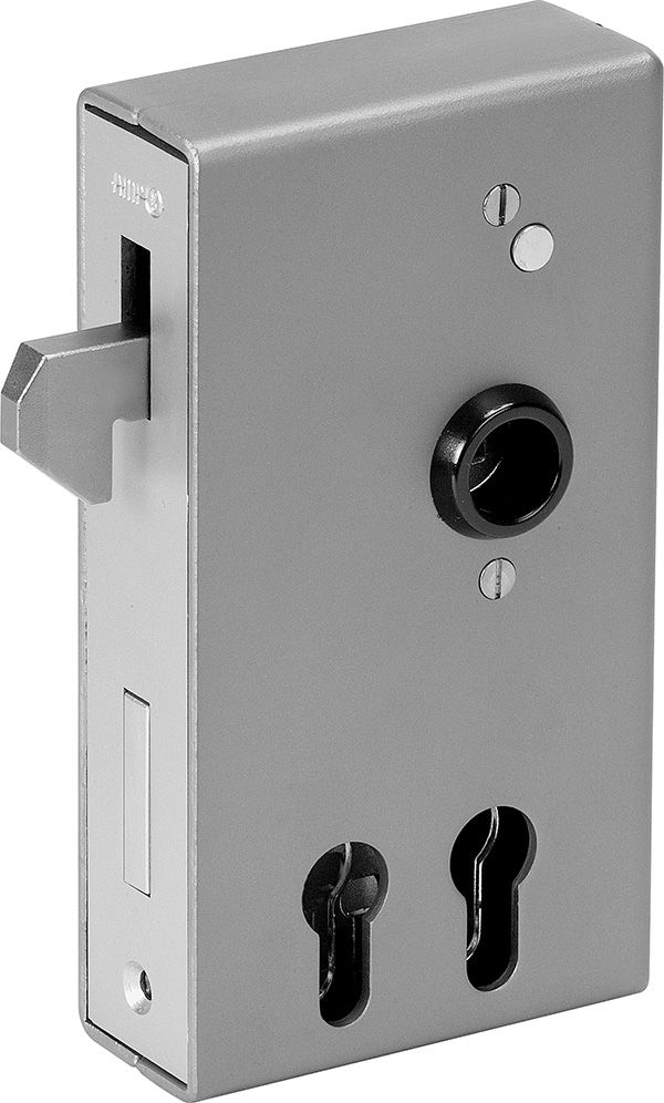 Kastenschloss Stahl verzinkt 40x94-5x173 mm fuer 2 Profilzylinder-88.1116212