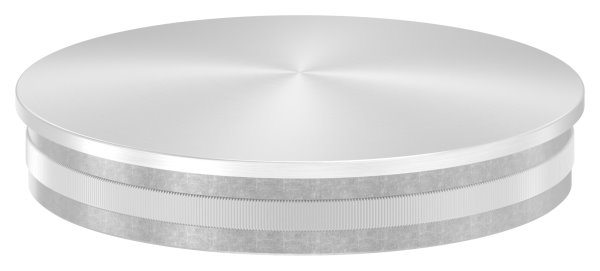 Rohrabschlussstopfen V2A Edelstahl fuer Rohr Ø 101-6 mm- 2-0 mm Wandstaerke- leicht gewoelbt-88-1150882.240G