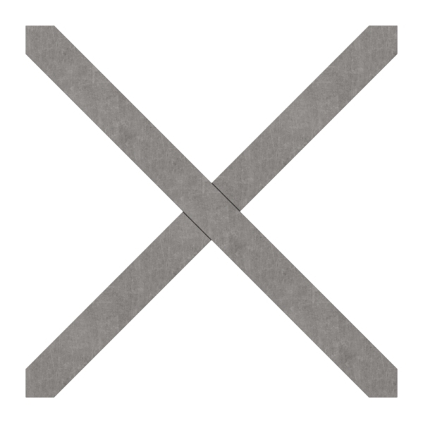 Kreuz - Material- 12x12 mm - Masse- 110x110 mm - Stahl S235JR- roh-30-1935-110.8