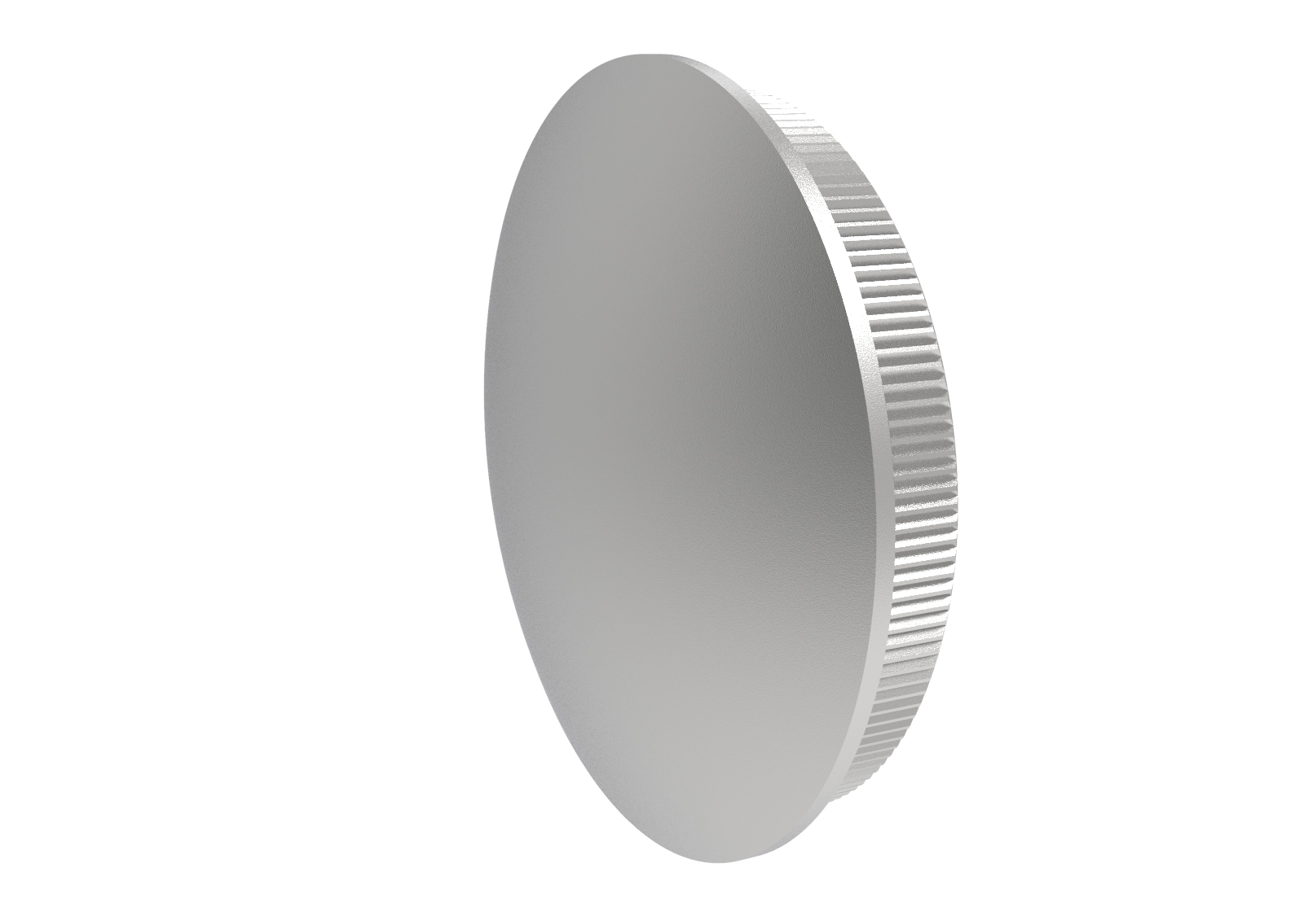 Rohrstopfen leicht gewoelbt fuer Rundrohr- Ø 42-4x2 mm V2A-11-6005-A.4