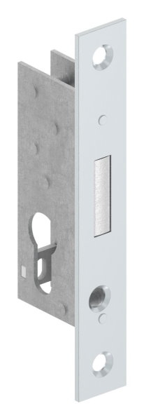 Rohrrahmen-Riegelschloss Dornmass 25 mm mit Zinkdruckguss-Riegel fuer Profilzylinder-88-1140110.25