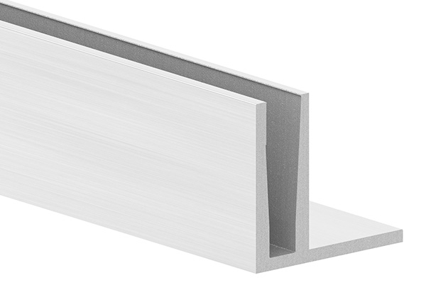 Alu-Profil - MASSIV - Laenge- 6000 mm - aufgesetzte Montage - Aluminium-12-2207.6