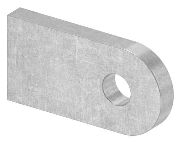 Anschweisslasche Stahl S235 50 x 25 x 6 mm Rundloch Ø 9 mm-88-1154110-ST.25