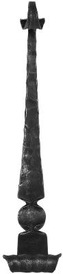 Zierfuss - Material- 10 mm - Hoehe- 550 mm - Stahl -Roh- S235JR-30-3771.8